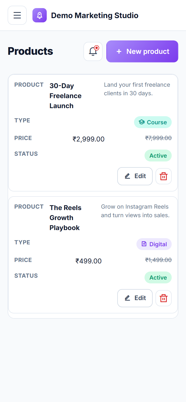 Landing Page & Sales Funnel Builder screenshot