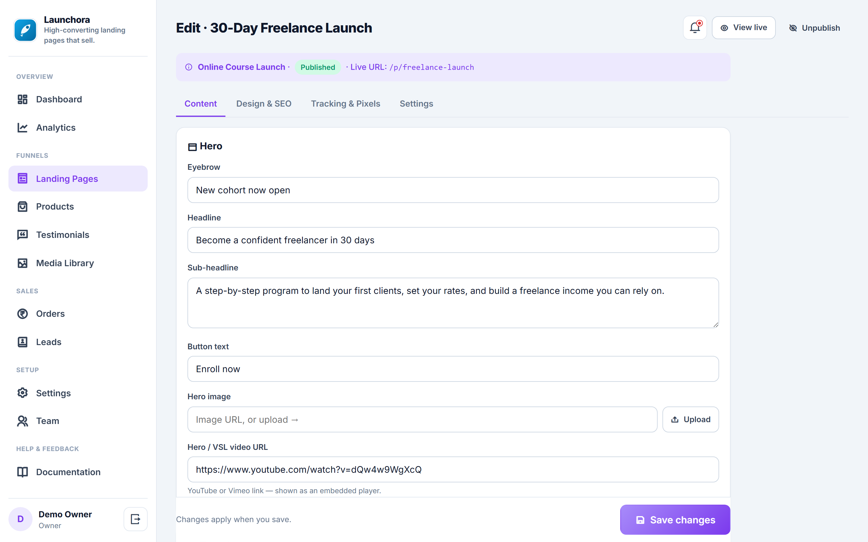 Launchora screenshot