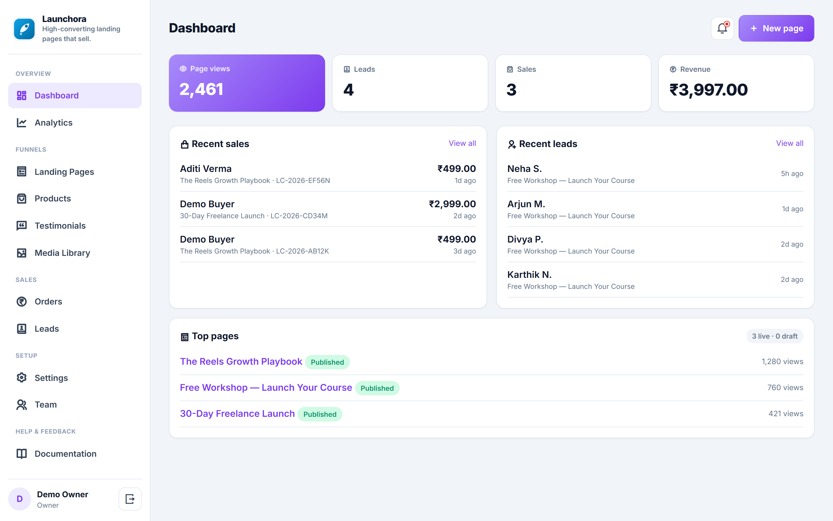 Launchora screenshot