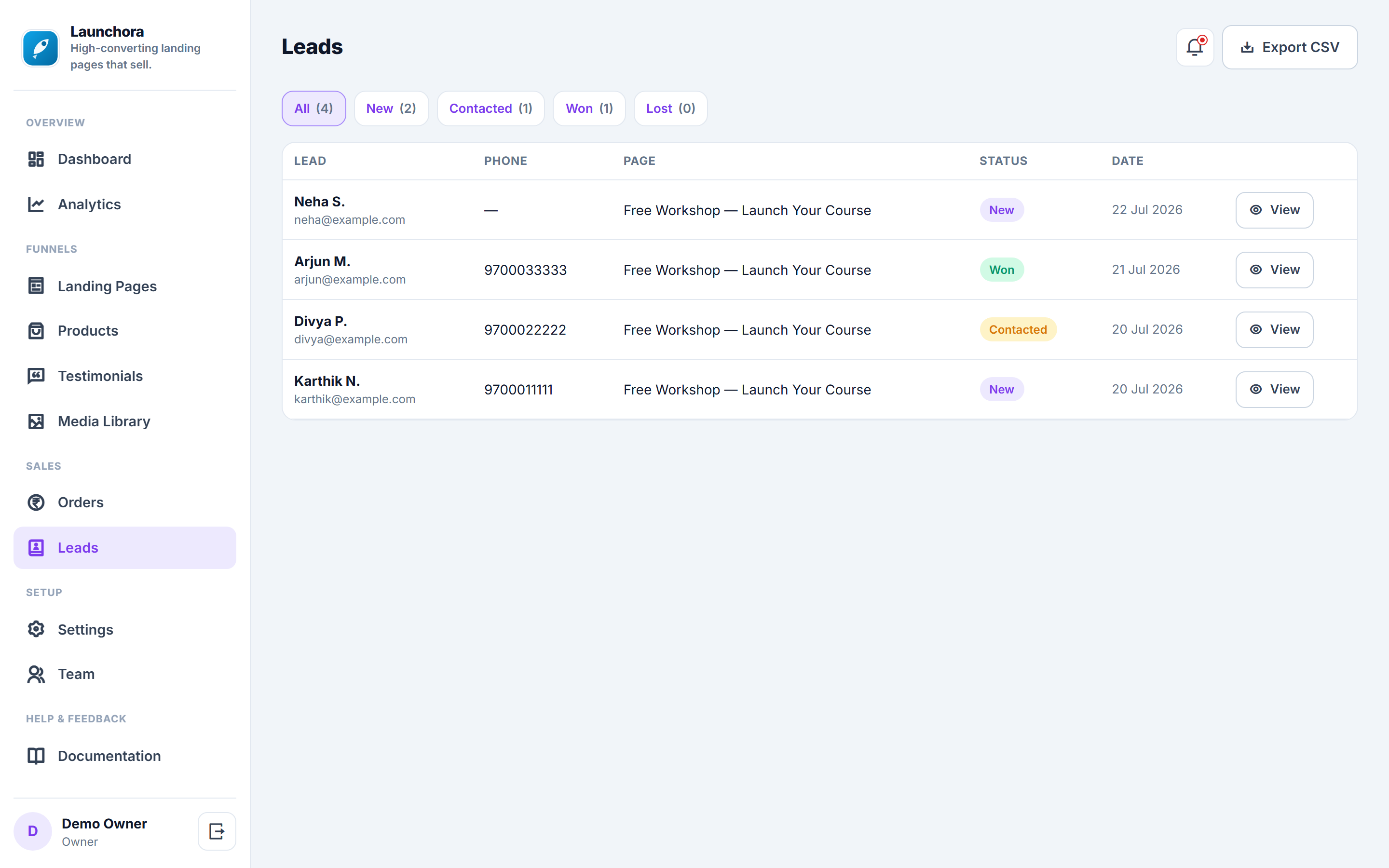Launchora screenshot