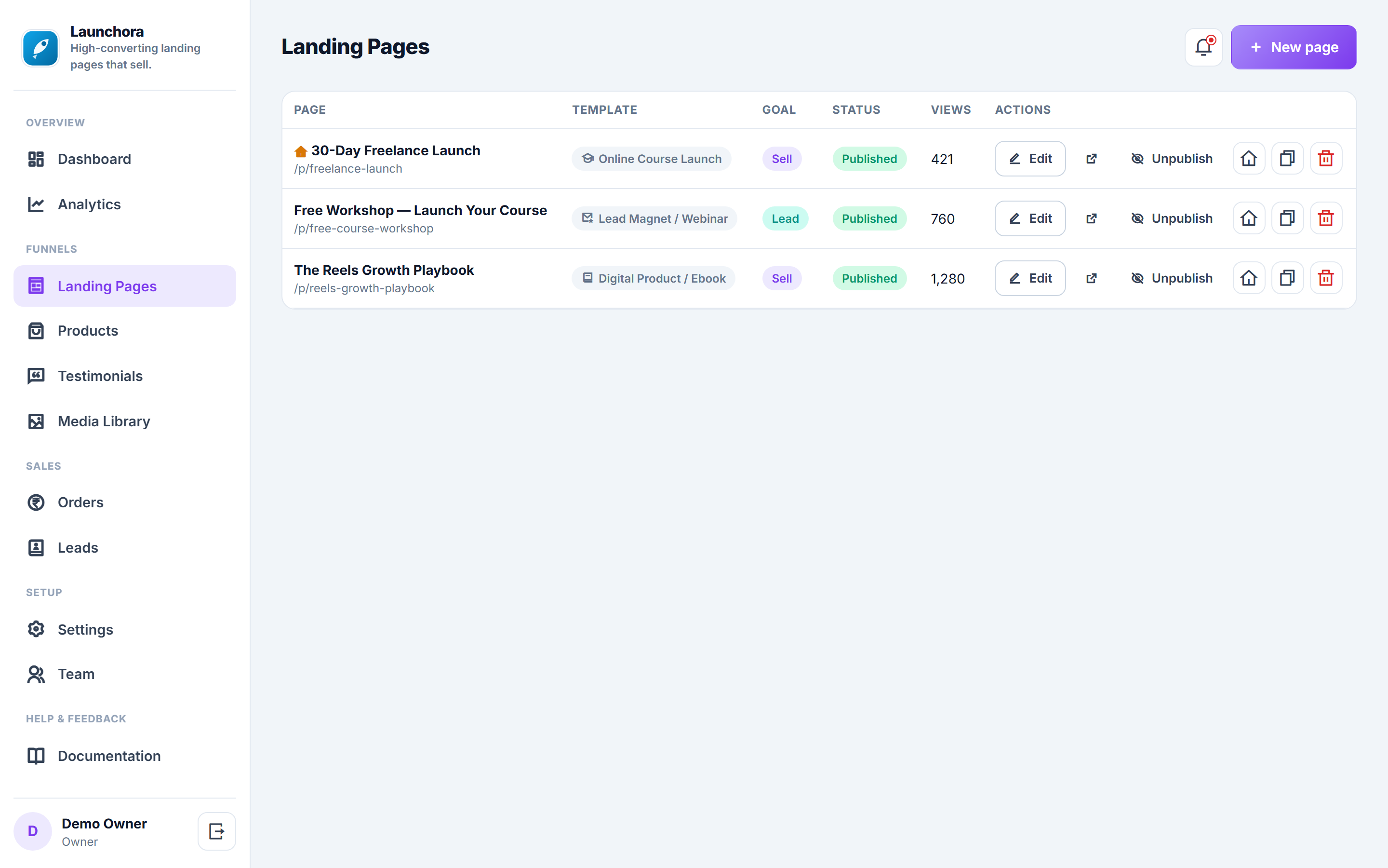 Launchora screenshot
