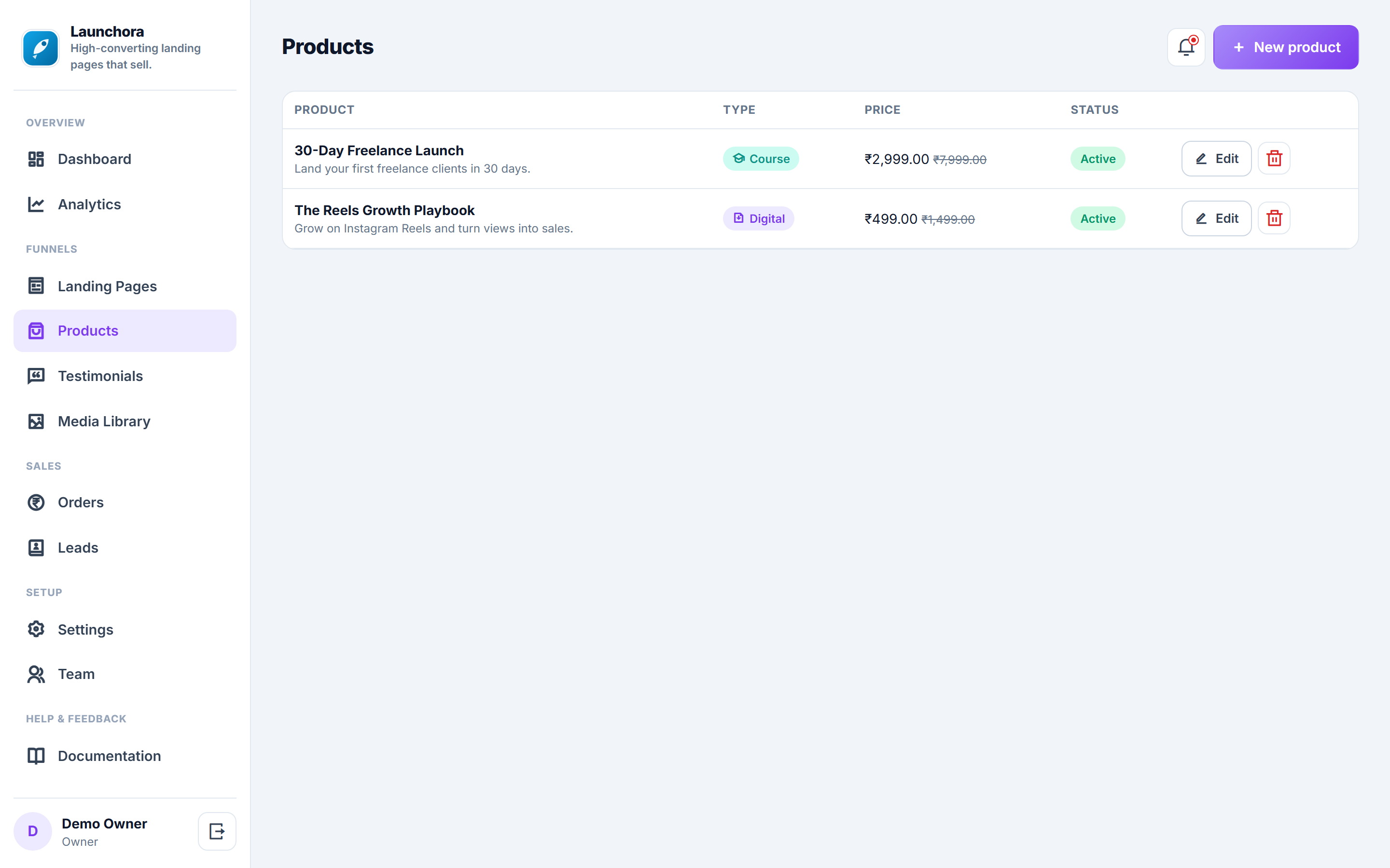 Launchora screenshot