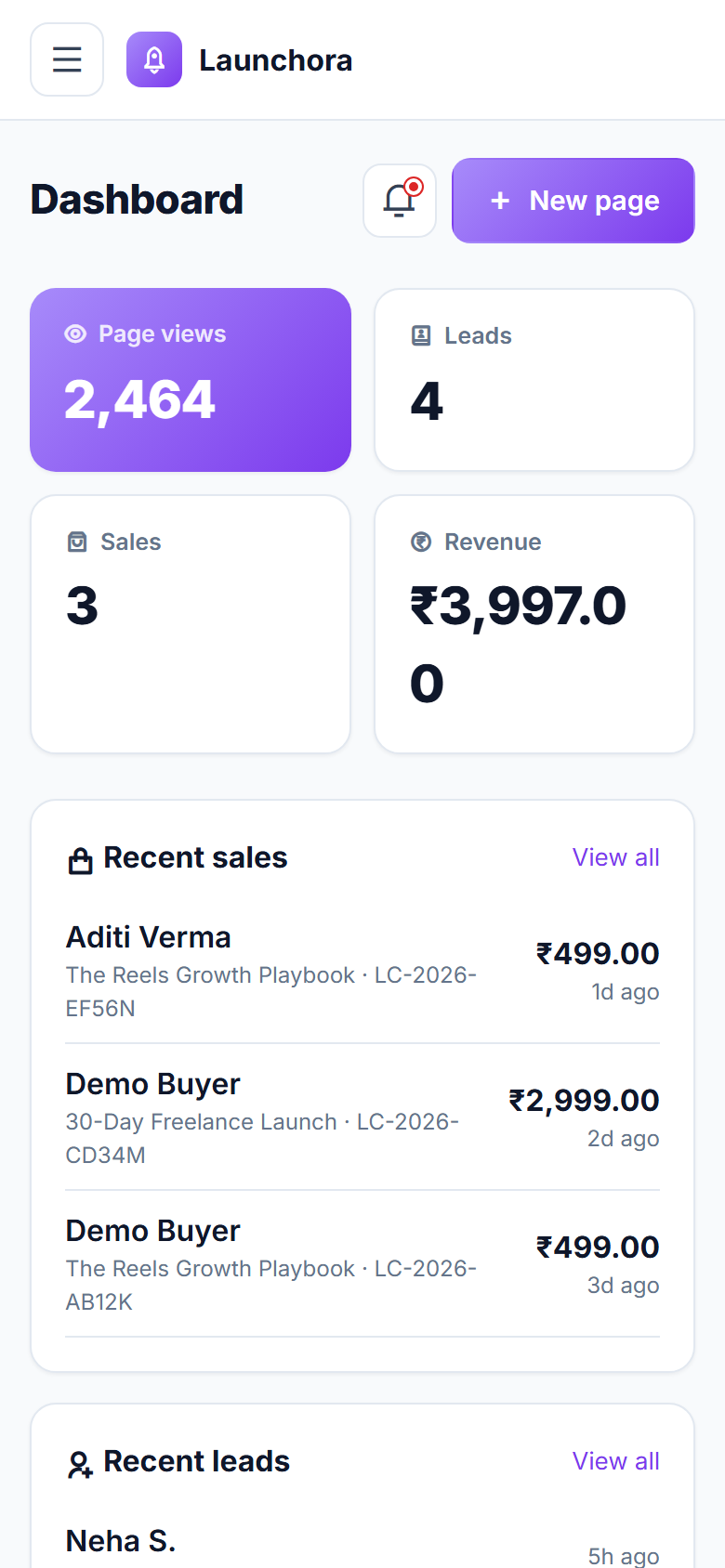 Launchora screenshot