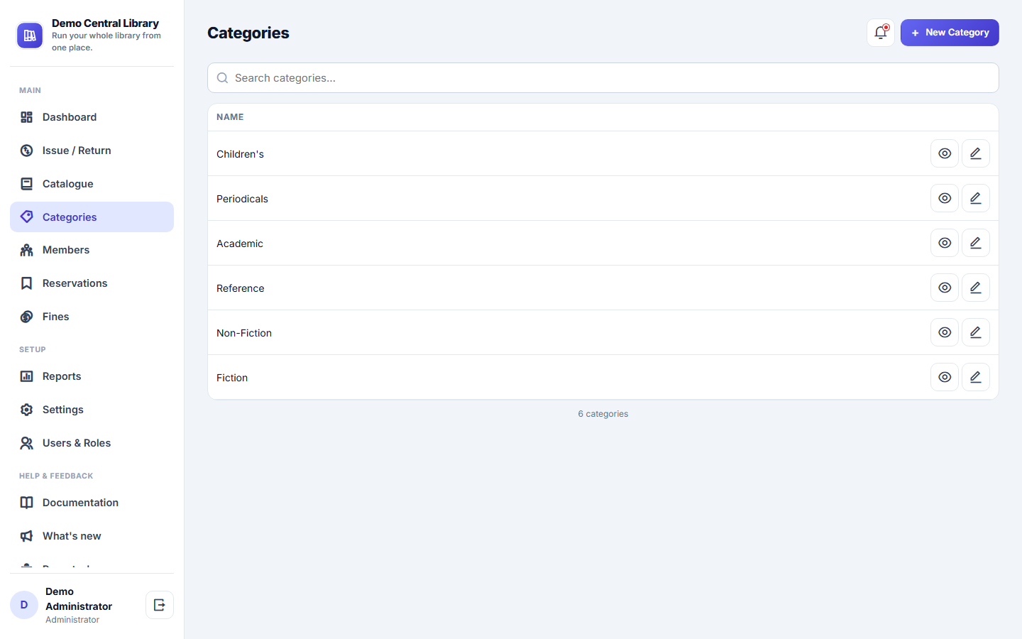 Library Management System screenshot