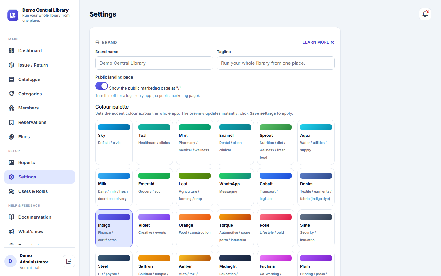 Library Management System screenshot