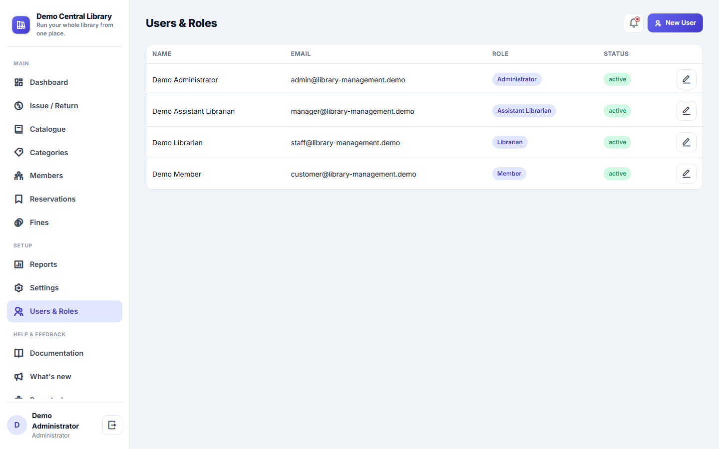 Library Management System screenshot