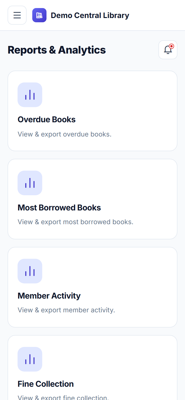 Library Management System screenshot