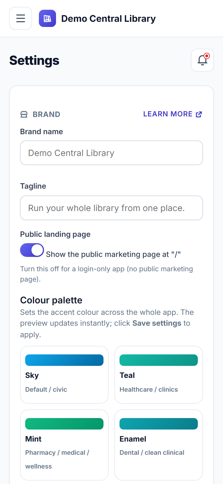 Library Management System screenshot