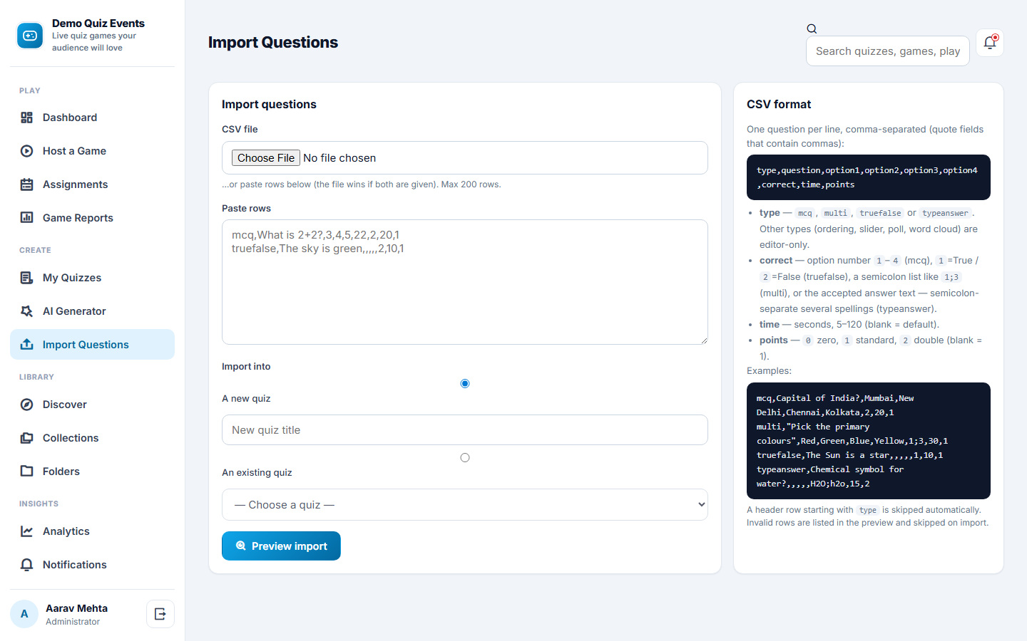 Live Quiz and Game Show Platform screenshot
