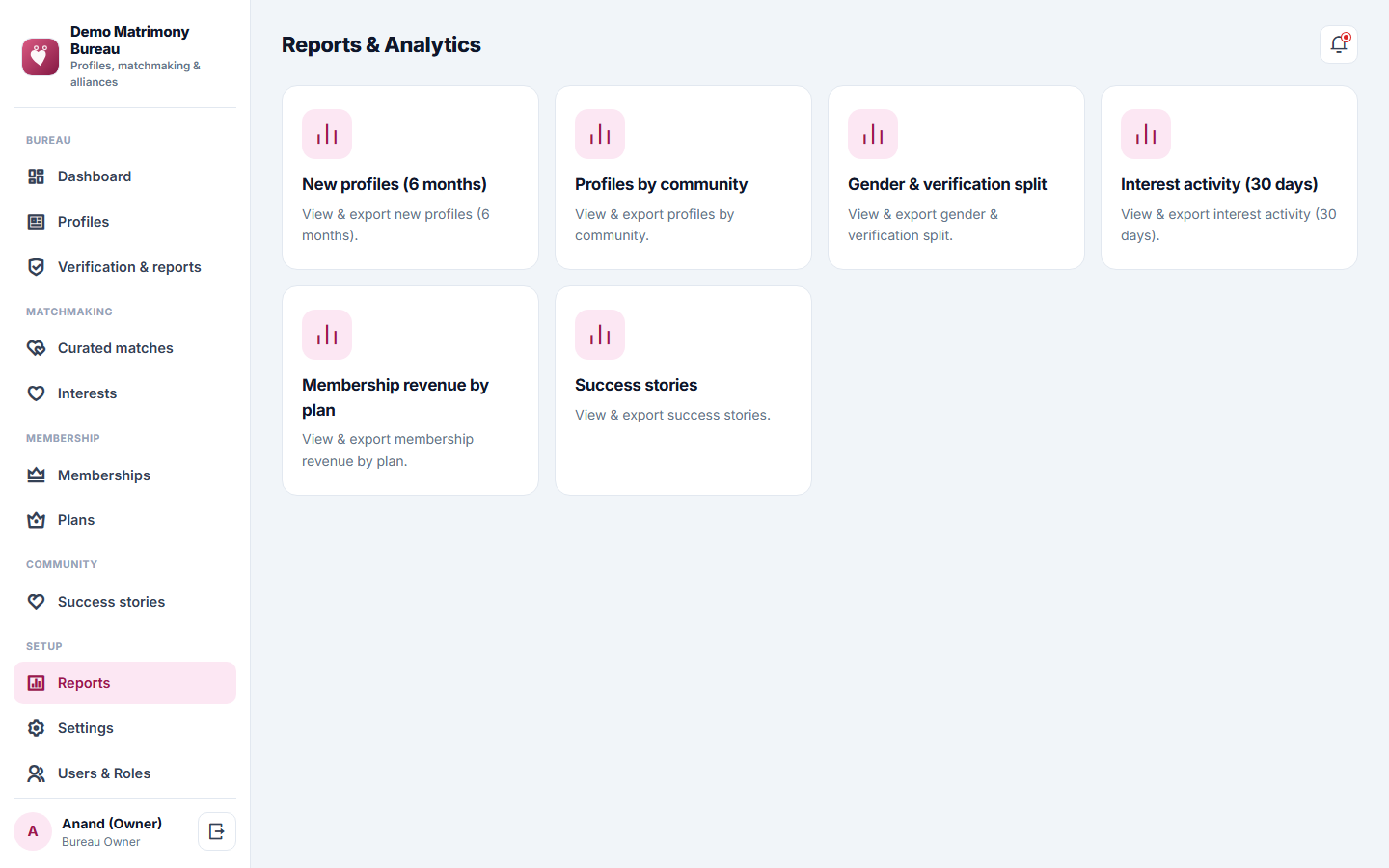 Matrimony and Marriage Bureau Management Software screenshot