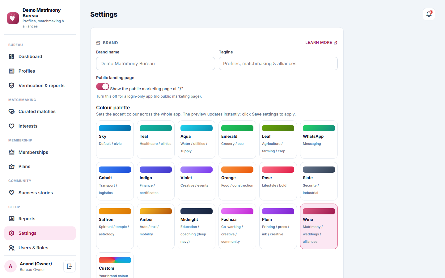 Matrimony and Marriage Bureau Management Software screenshot