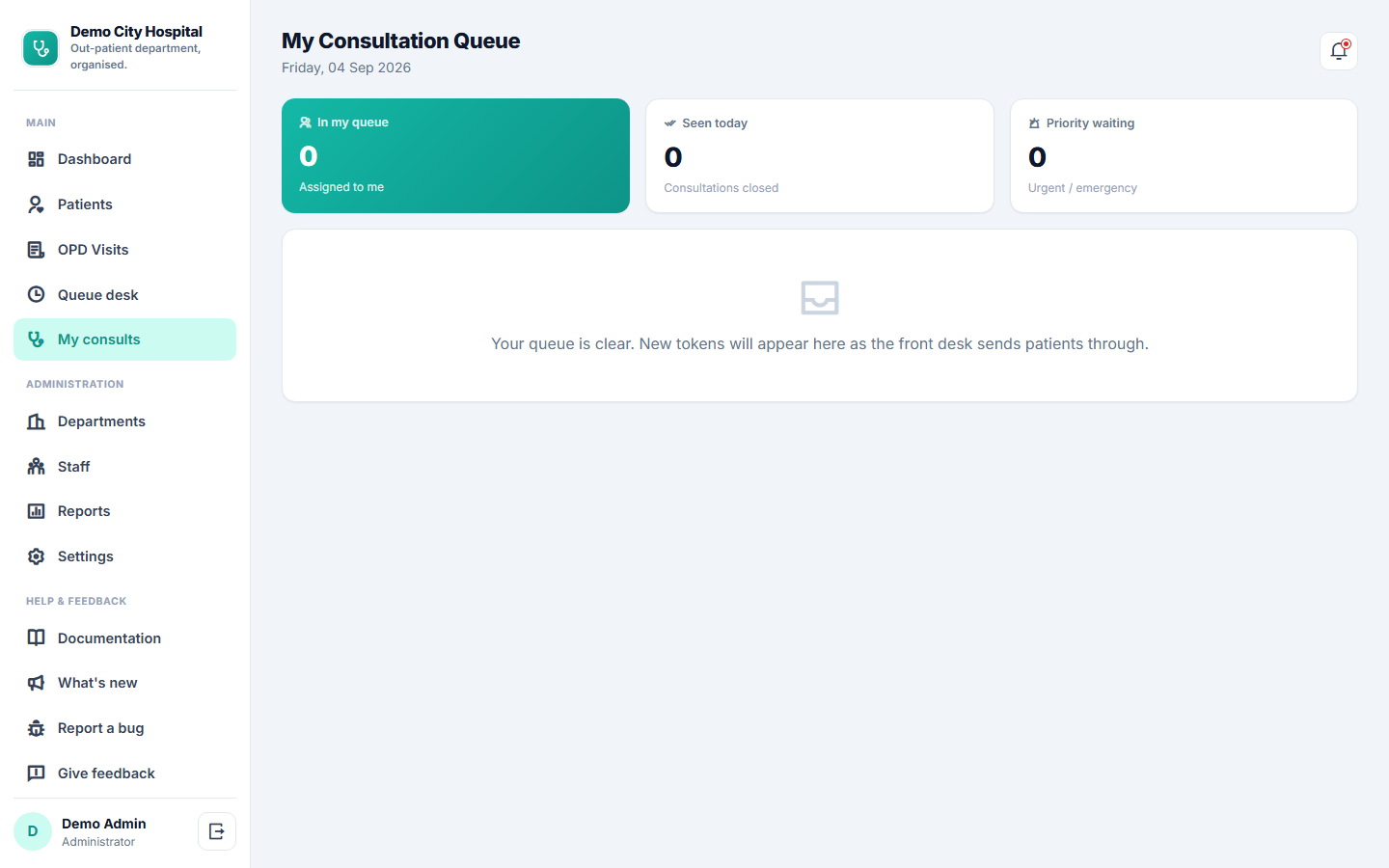 Hospital OPD Management Software screenshot