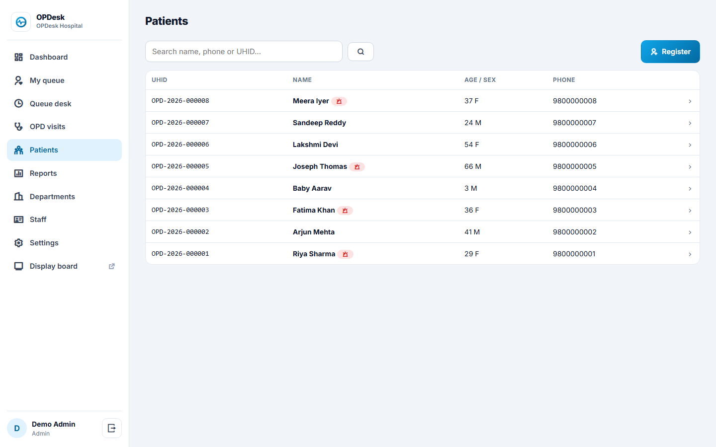 OPDesk screenshot