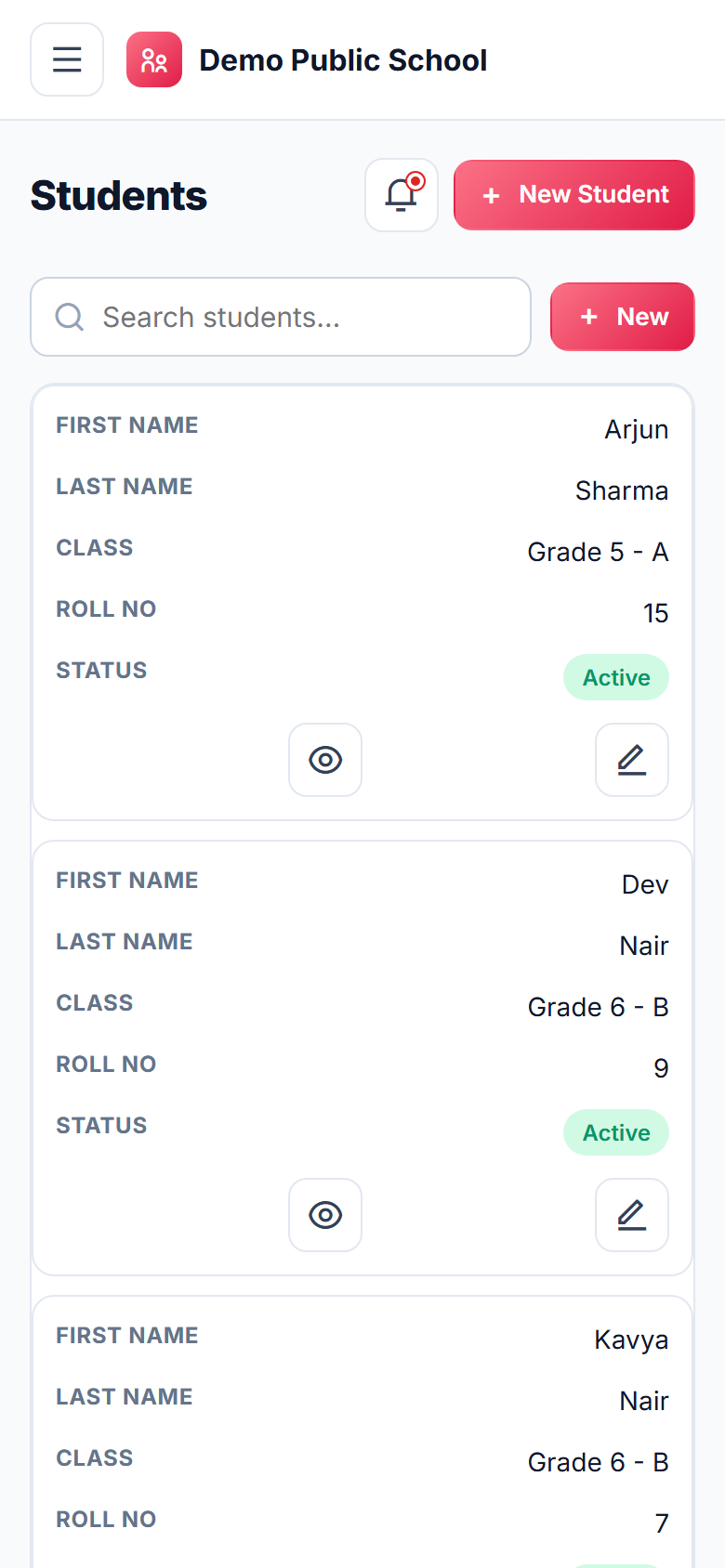 Parent-Teacher Communication App screenshot