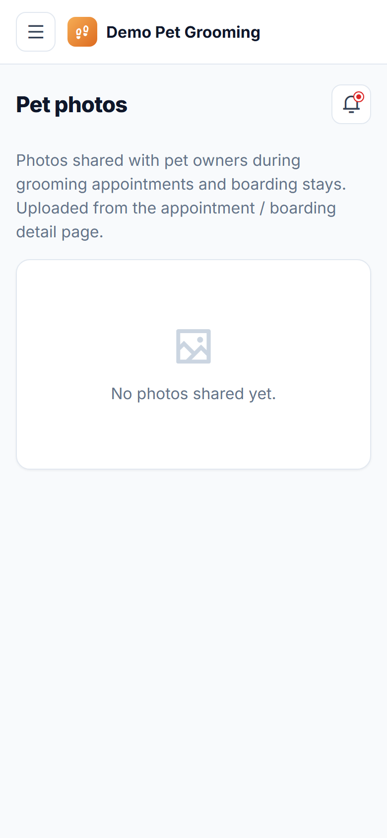 Pet Grooming, Boarding and Daycare Booking Software screenshot