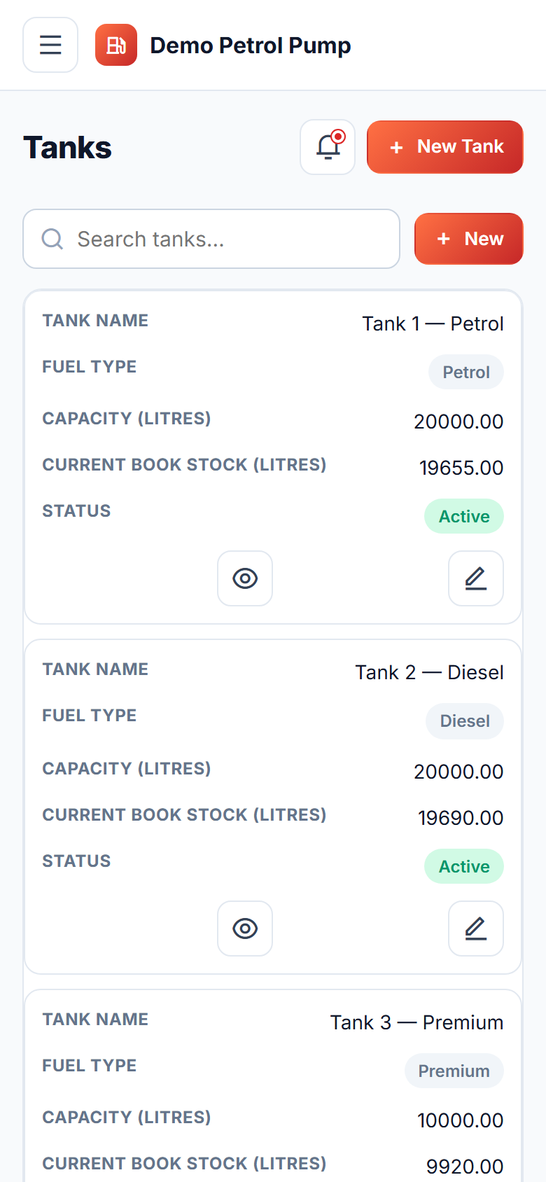 Petrol Pump Management Software screenshot