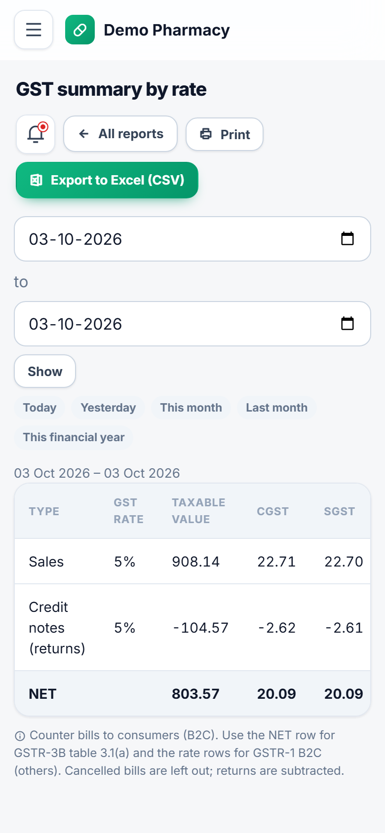 Pharmacy and Medical Store Billing Software screenshot