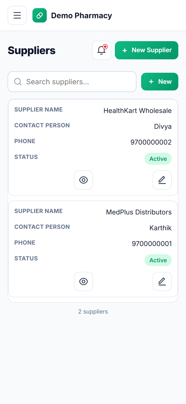 Pharmacy Prescription-upload and Medicine-delivery Software screenshot