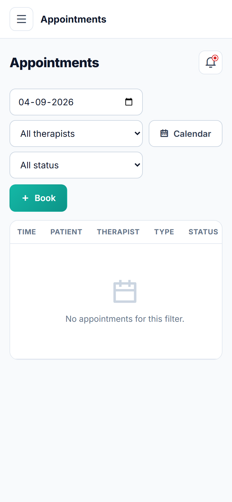 Physiotherapy Clinic Management Software screenshot