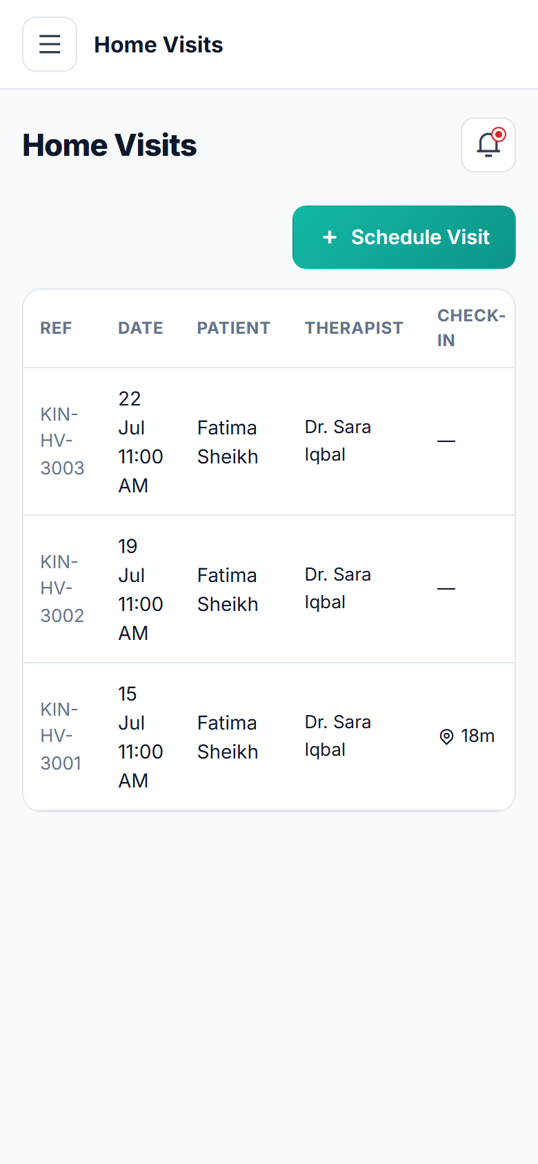 Physiotherapy Clinic Management Software screenshot