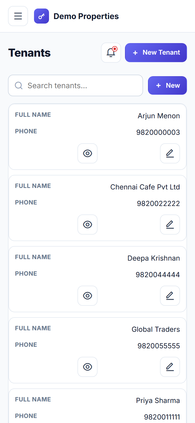 Landlord Rental Management screenshot