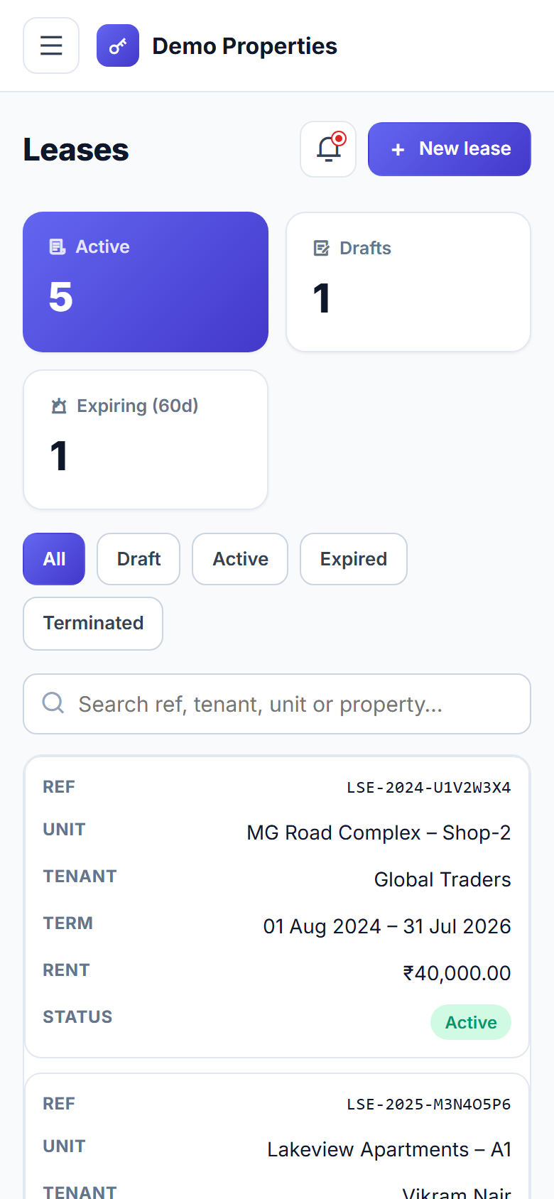 Landlord Rental Management screenshot
