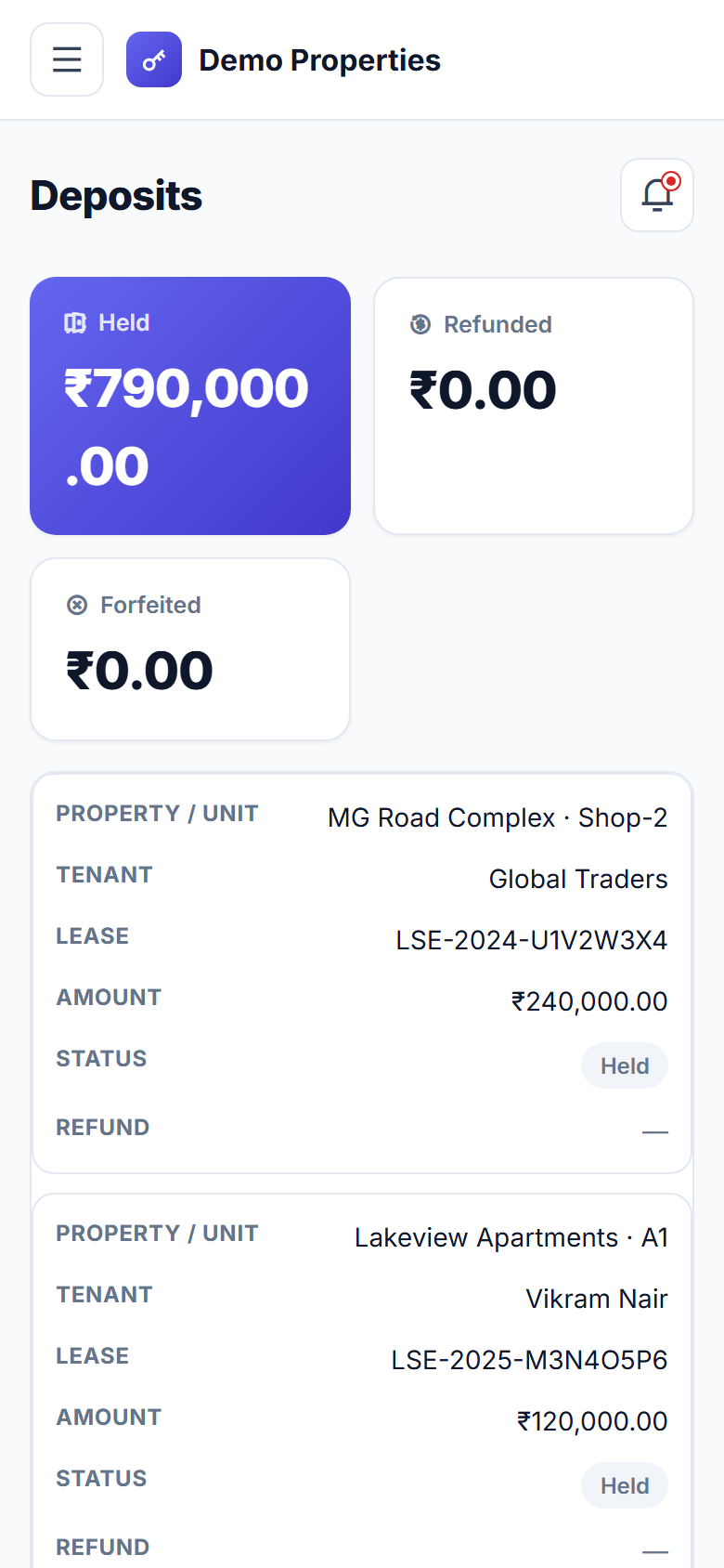 Landlord Rental Management screenshot