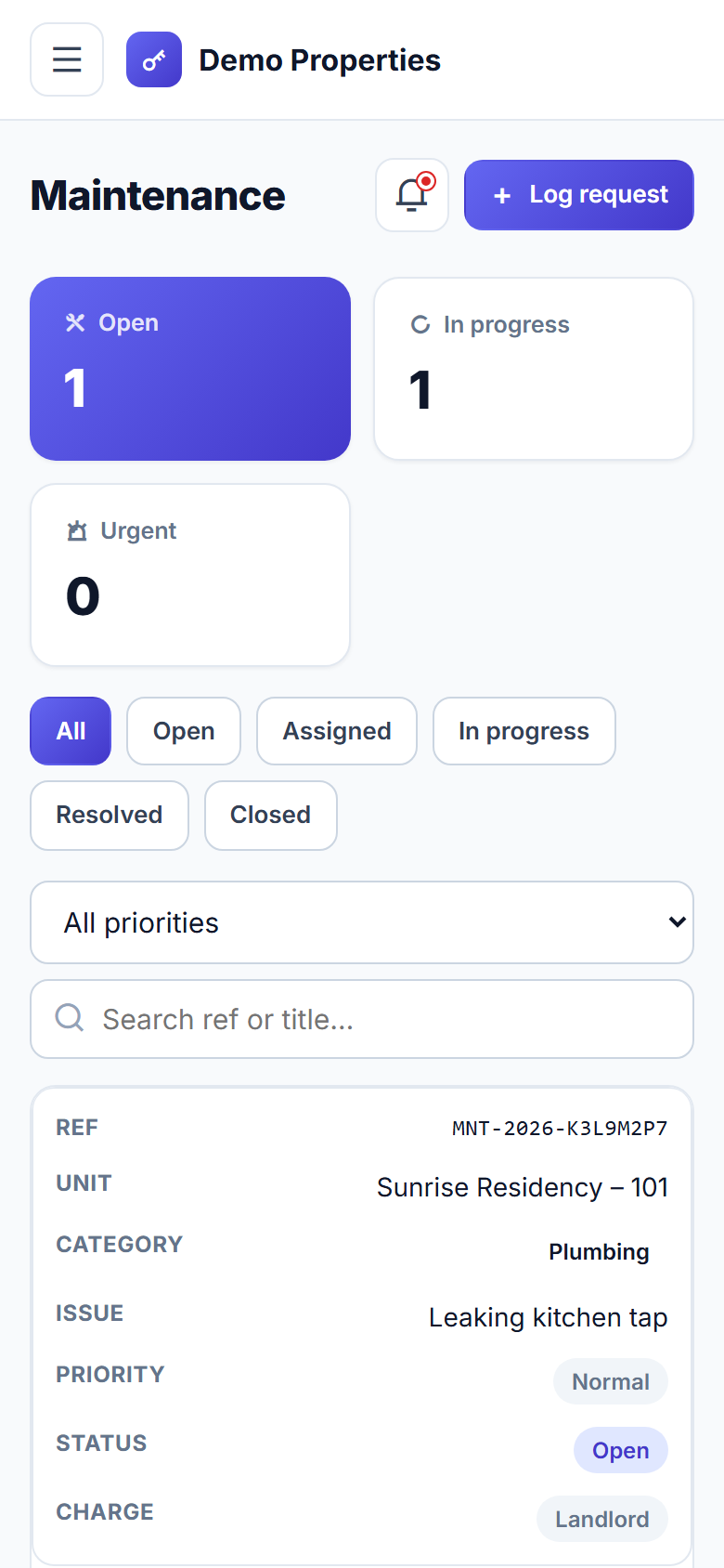 Landlord Rental Management screenshot