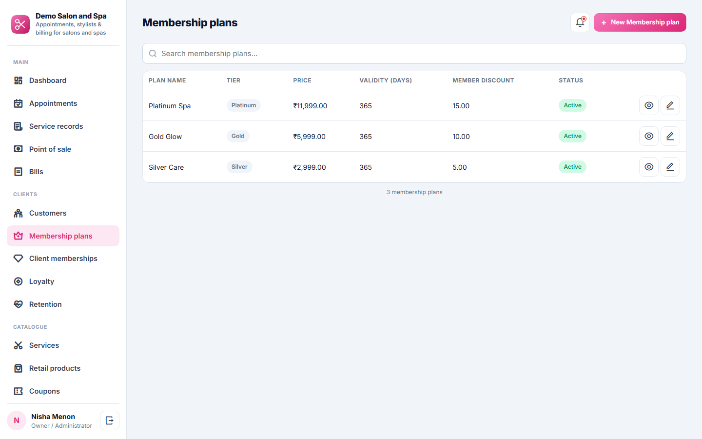 Salon and Spa Appointment and Management Software screenshot