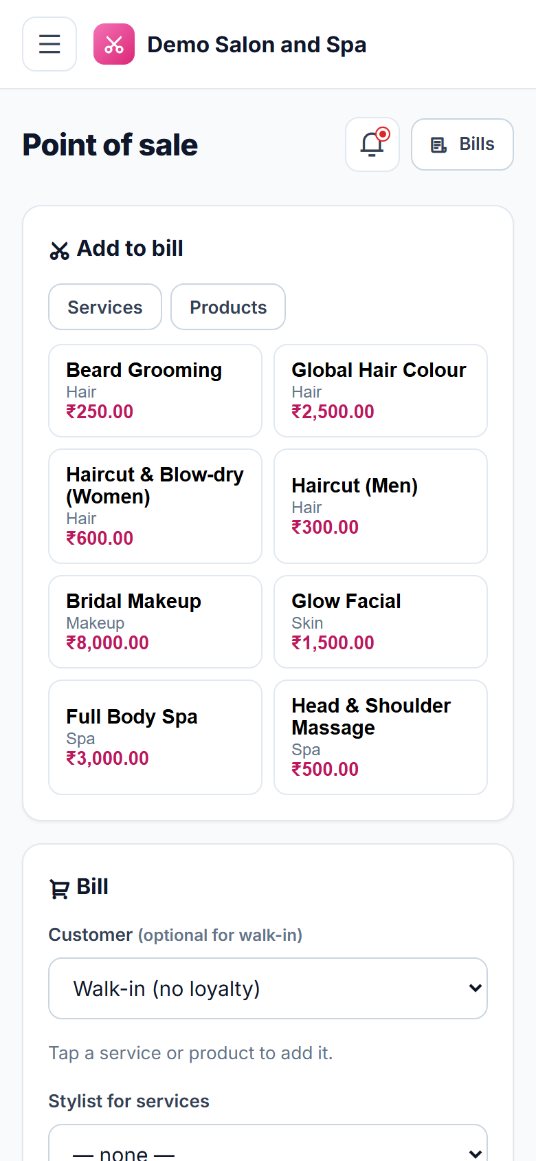 Salon and Spa Appointment and Management Software screenshot