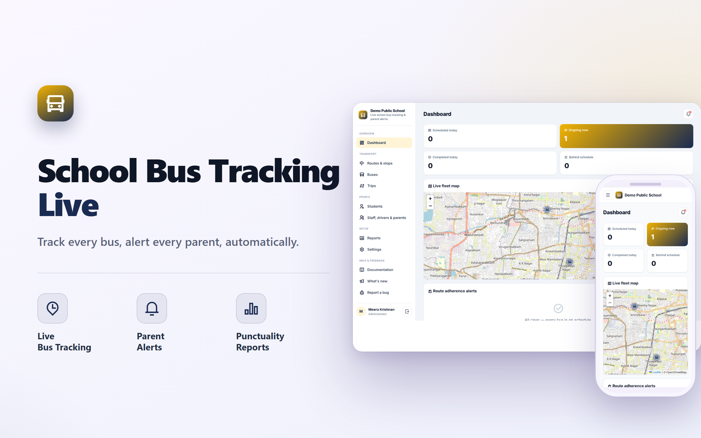 School Bus Tracking & Alert System