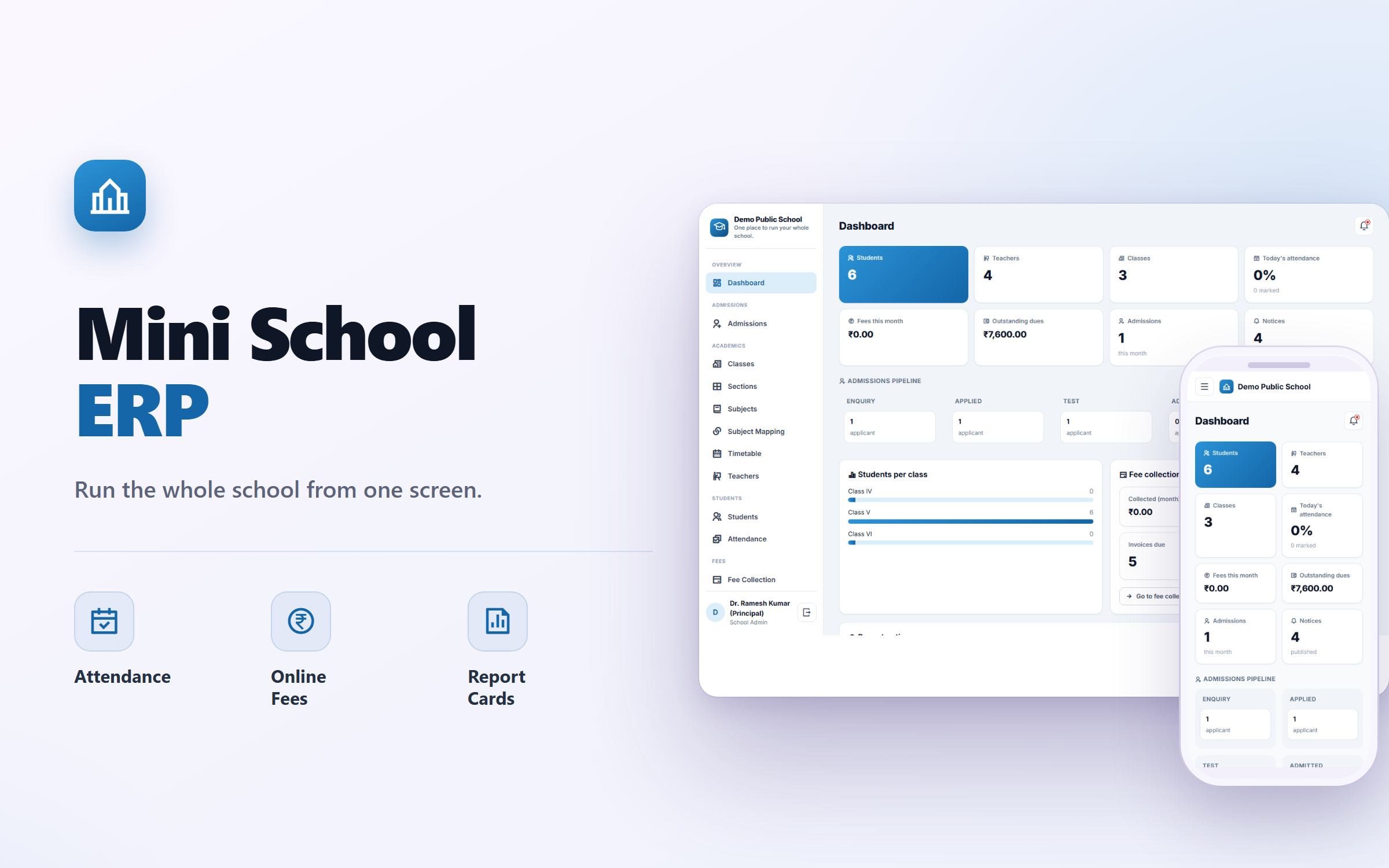Mini School ERP