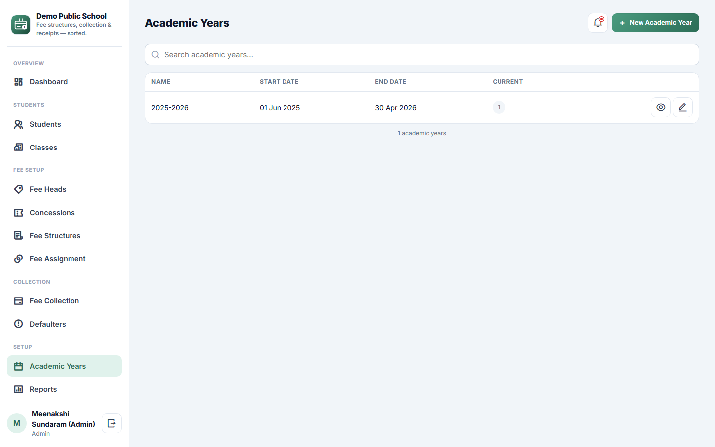 School Fee Management screenshot