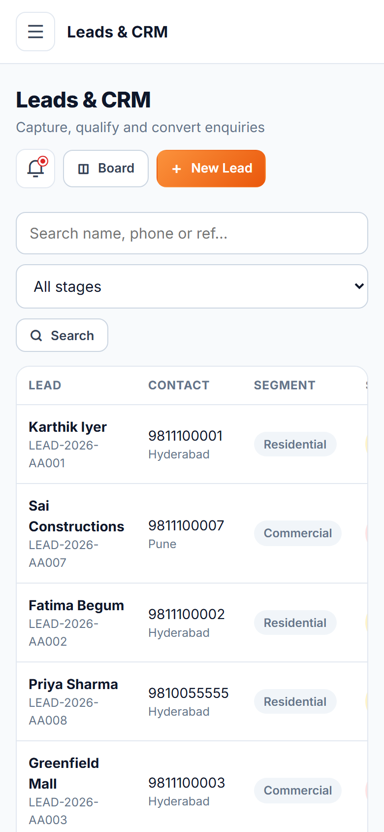 Solar Installation & AMC Management Software screenshot