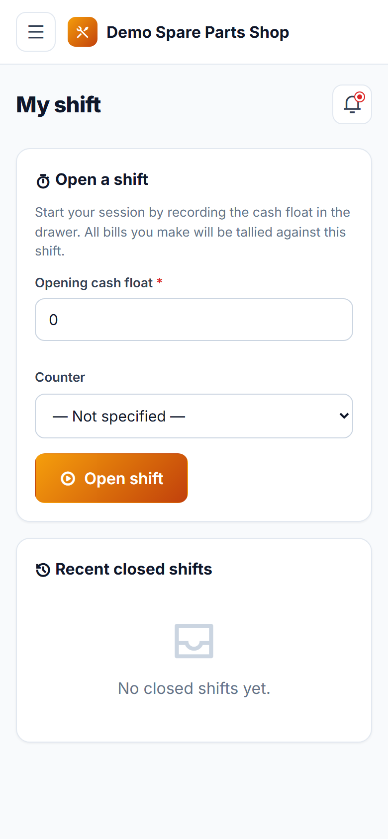 Spare Parts Shop Management & Billing Software screenshot