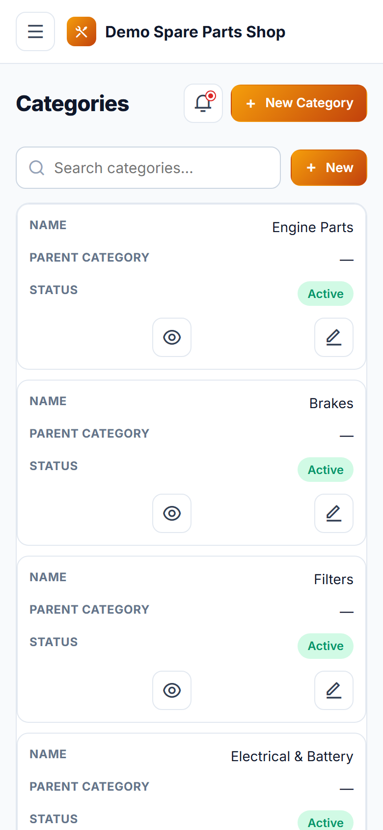 Spare Parts Shop Management & Billing Software screenshot