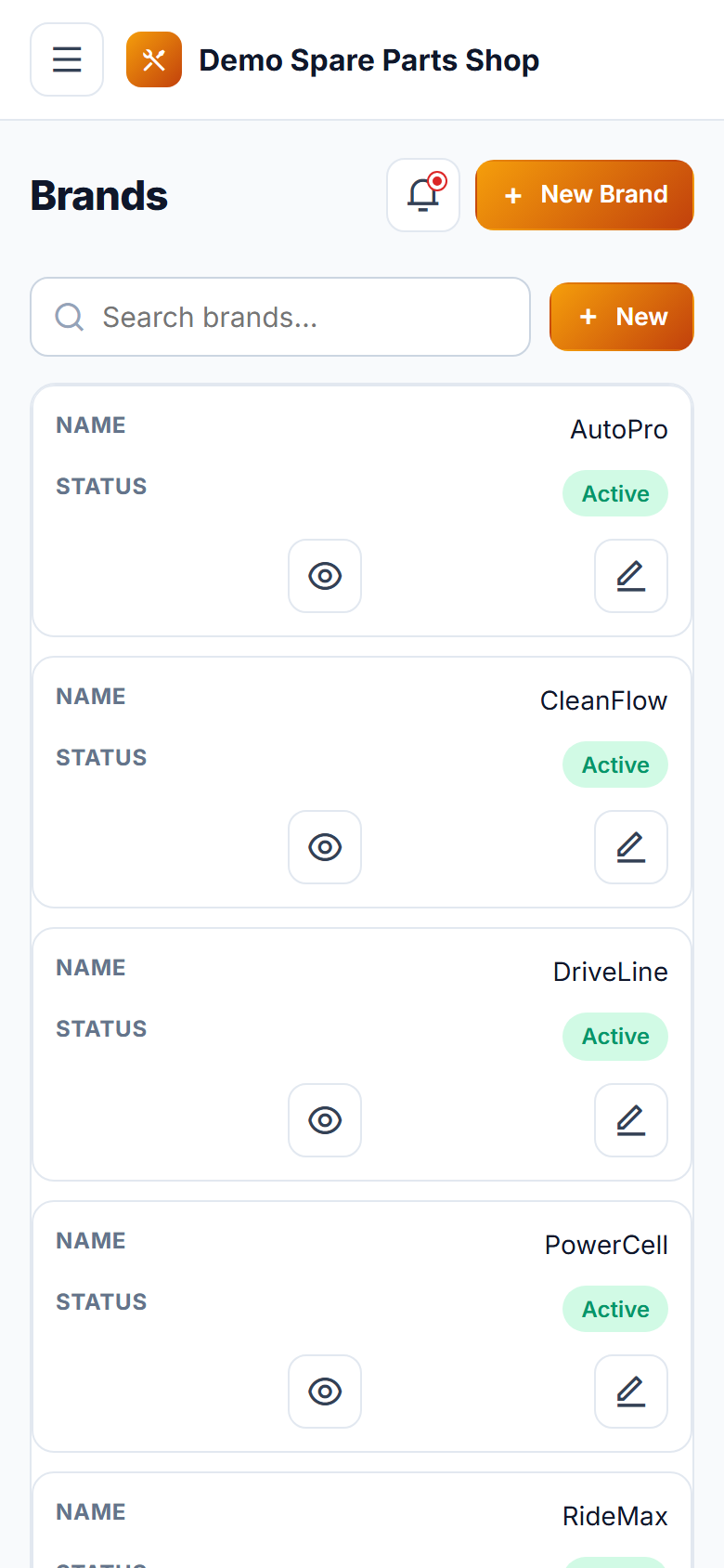 Spare Parts Shop Management & Billing Software screenshot