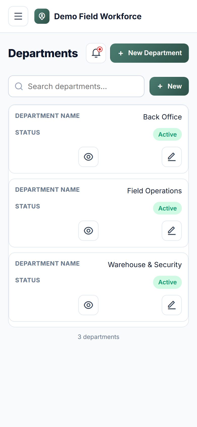 Staff Attendance & Geofencing Software screenshot