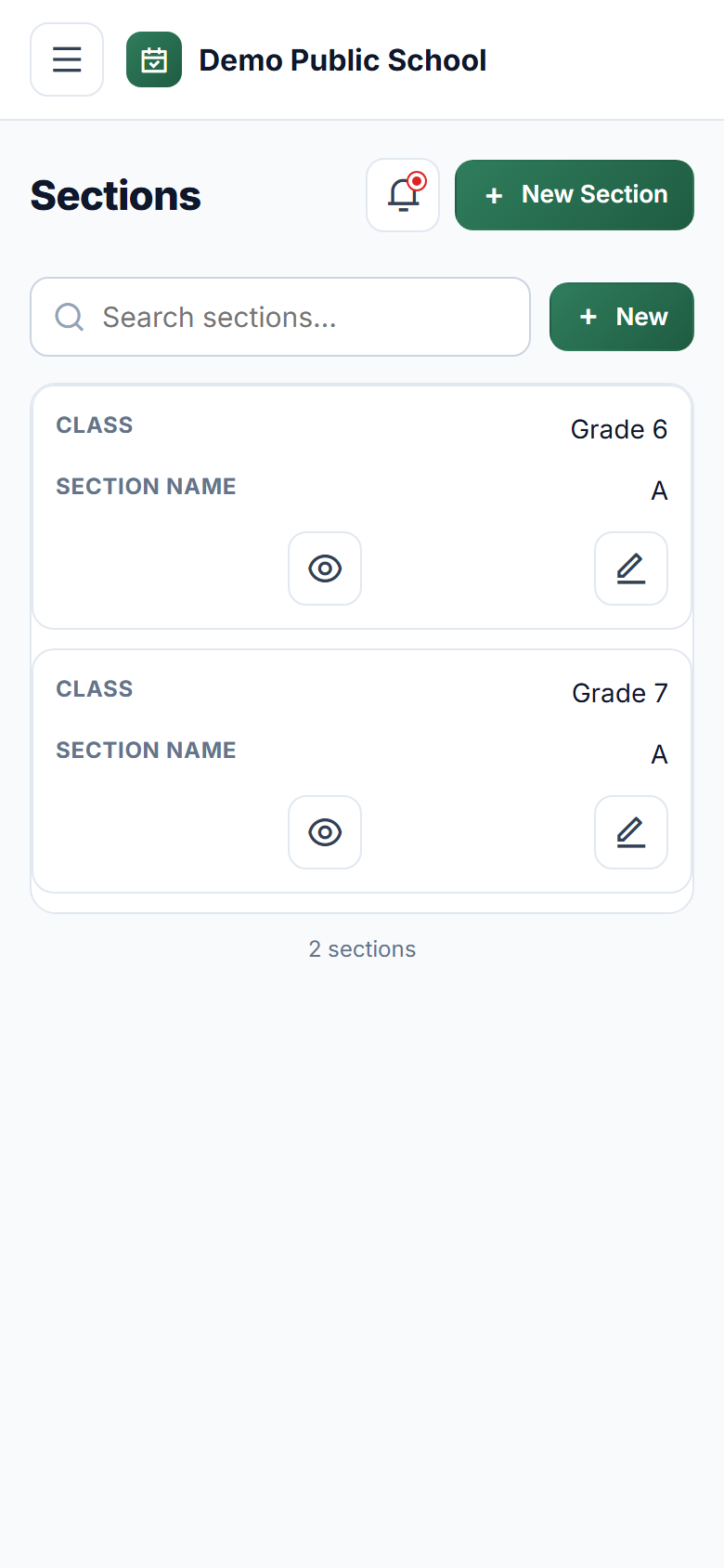 Student Attendance & Report Card Software screenshot