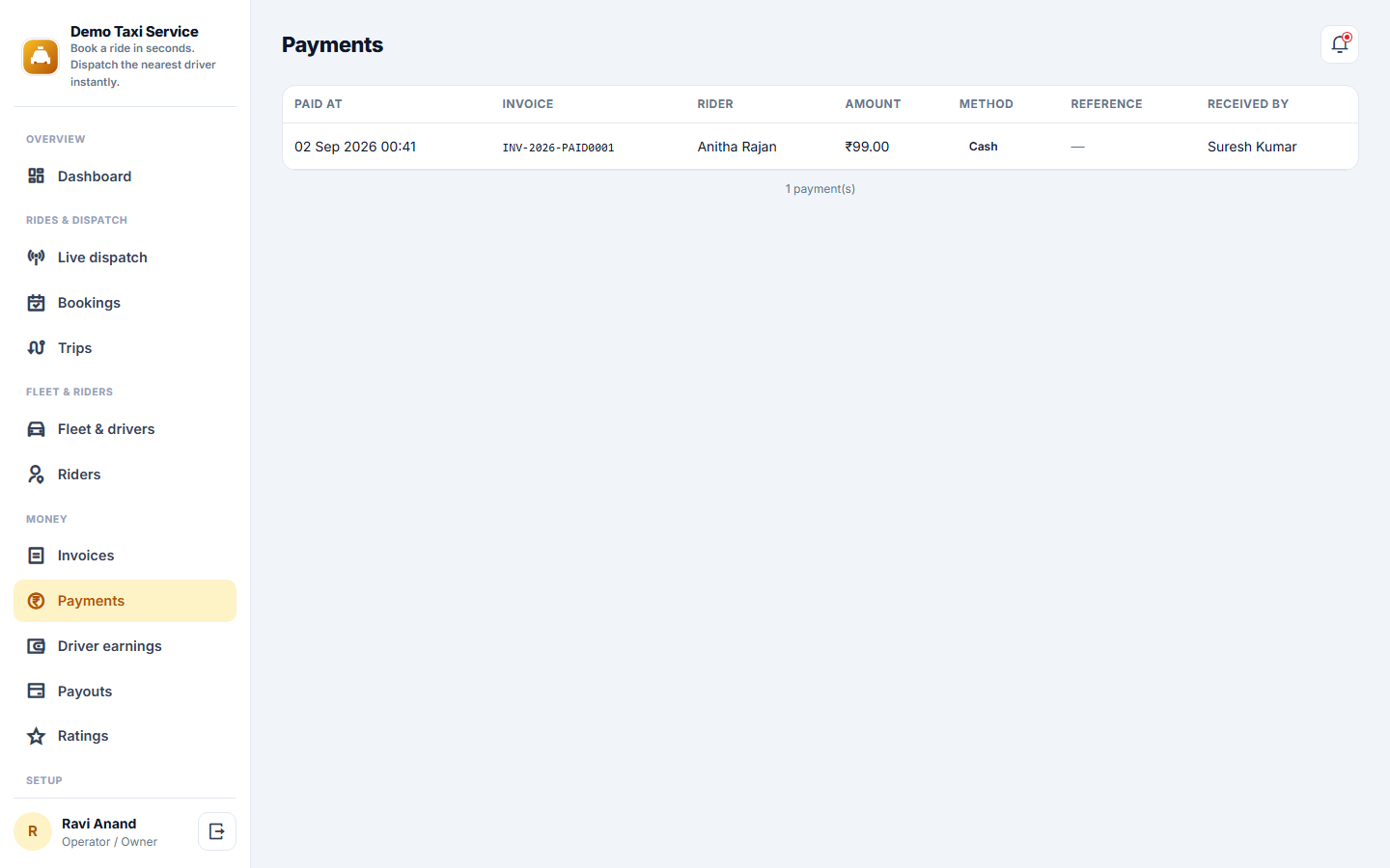 Auto / Taxi Booking & Dispatch screenshot