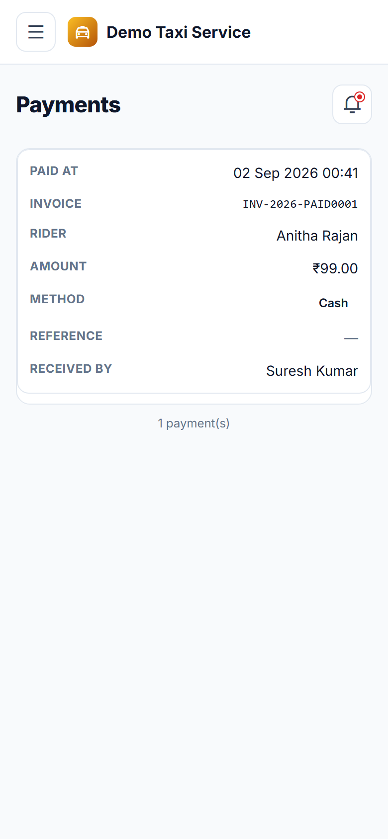 Auto / Taxi Booking & Dispatch screenshot