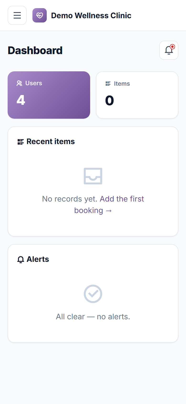 Mental Health Therapy Booking Software screenshot