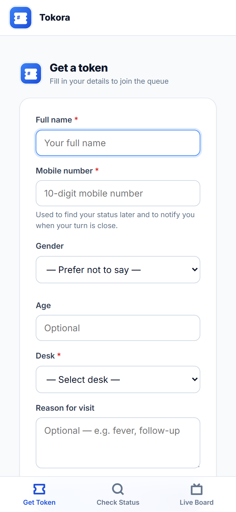 Tokora screenshot