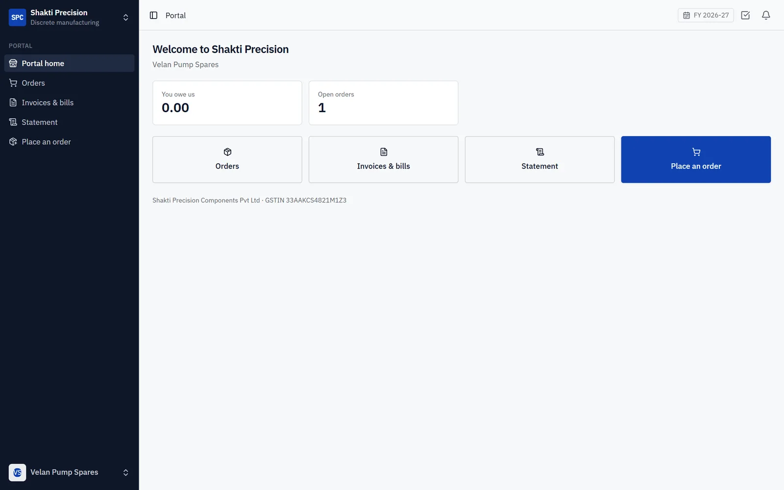 Trading and Distribution ERP Software screenshot