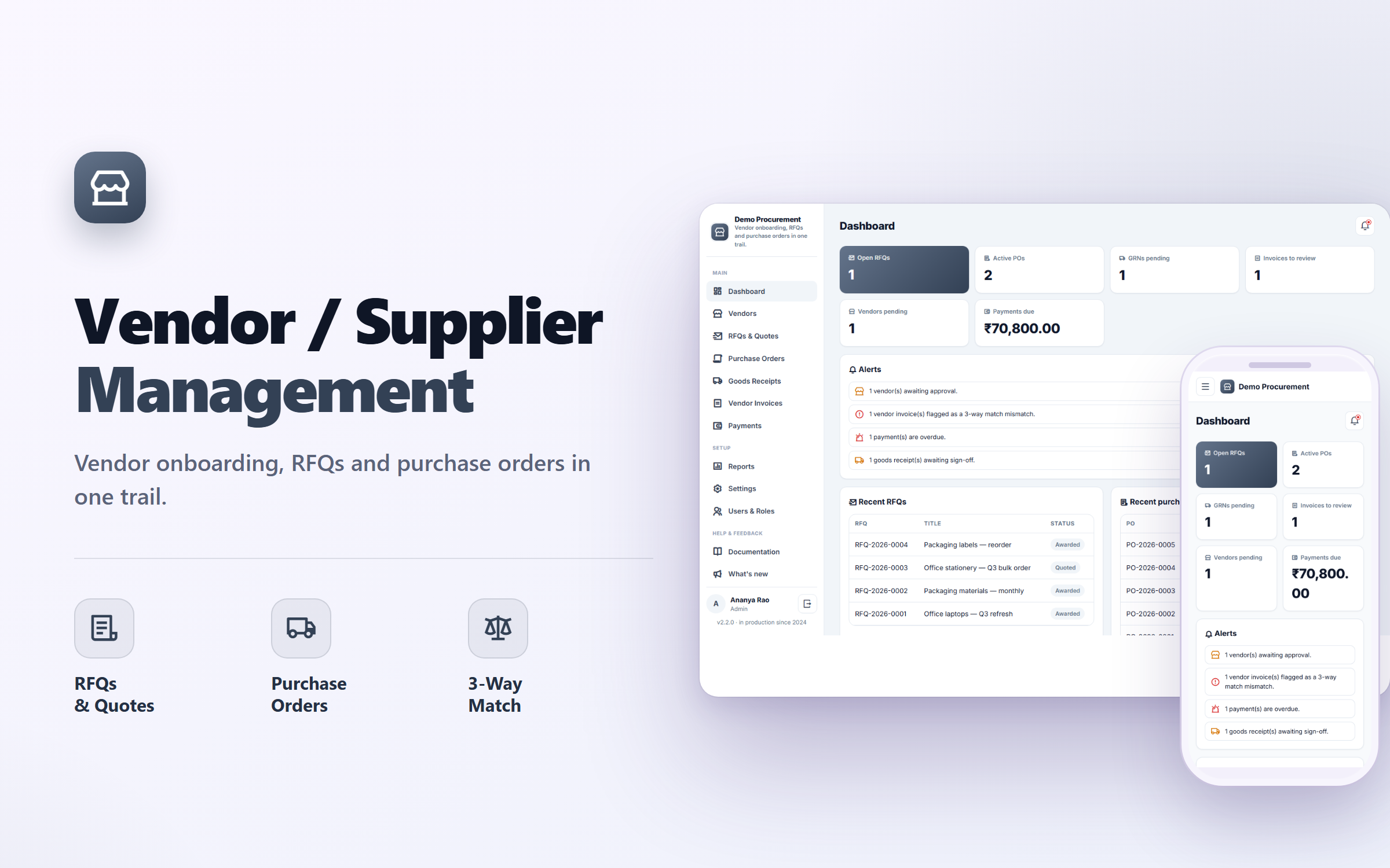 Vendor & Supplier Management Software