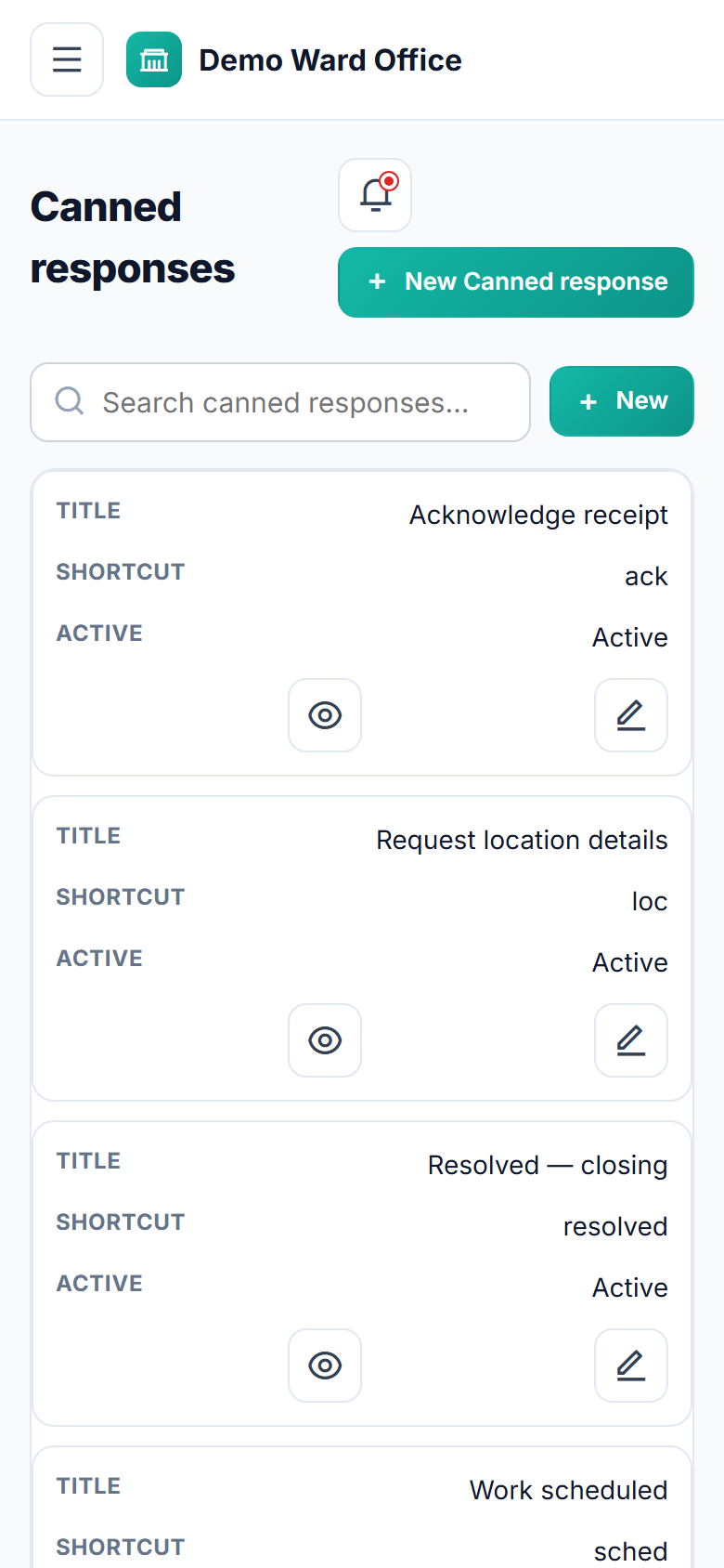 Panchayat & Ward Complaint Management System screenshot