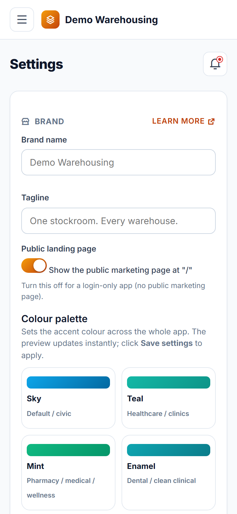 Multi-Warehouse Inventory Management Software screenshot